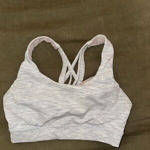 lululemon athletica Light Gray Strappy Women's Sports Bra